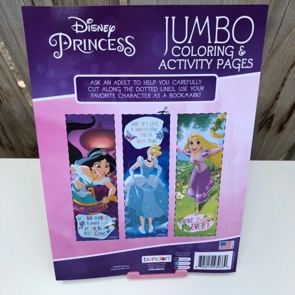 Pink Disney Princess Coloring & Activity Kid Book - Picture 3 of 3